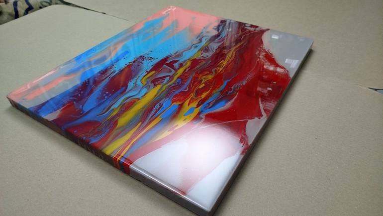 Original Abstract Landscape Painting by Jacob Jugashvili