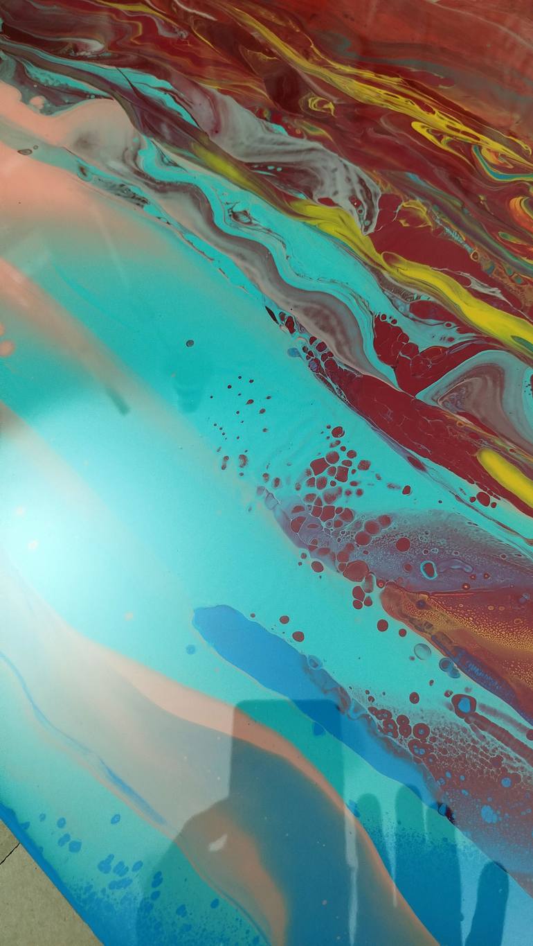 Original Abstract Landscape Painting by Jacob Jugashvili