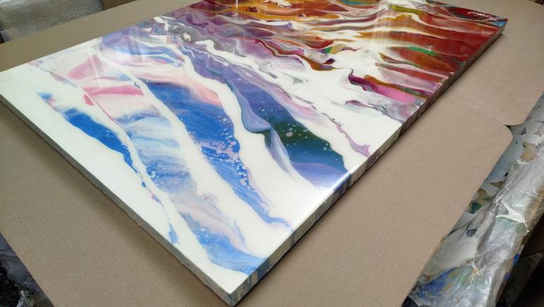 Original Abstract Landscape Painting by Jacob Jugashvili