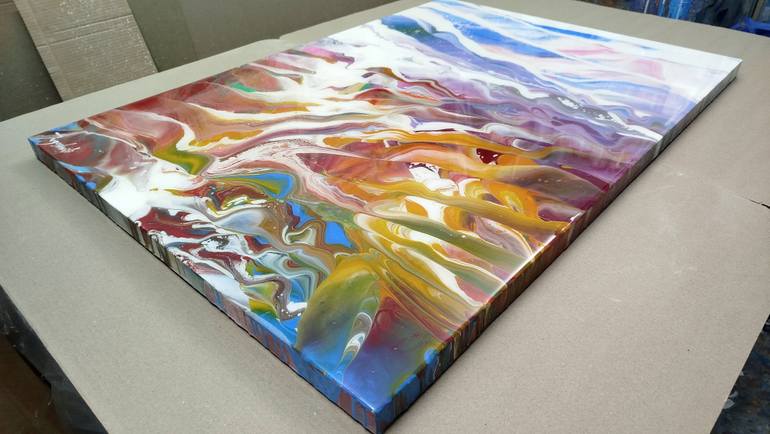 Original Abstract Landscape Painting by Jacob Jugashvili