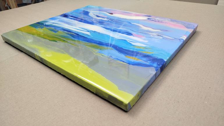 Original Abstract Landscape Painting by Jacob Jugashvili