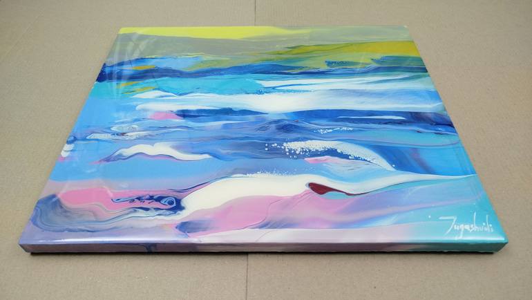 Original Abstract Landscape Painting by Jacob Jugashvili
