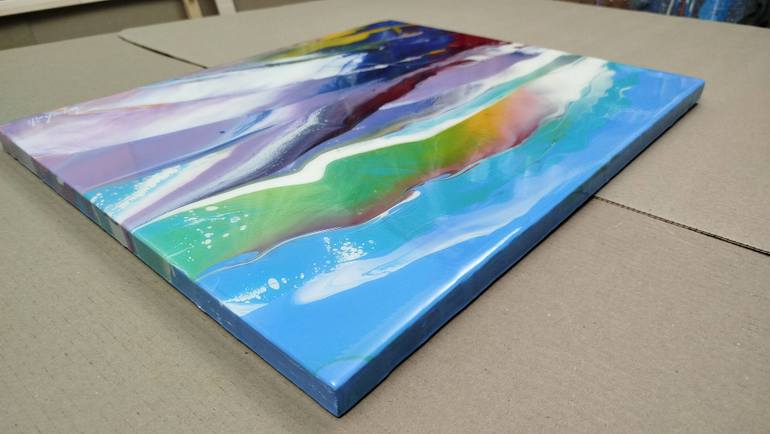 Original Abstract Landscape Painting by Jacob Jugashvili