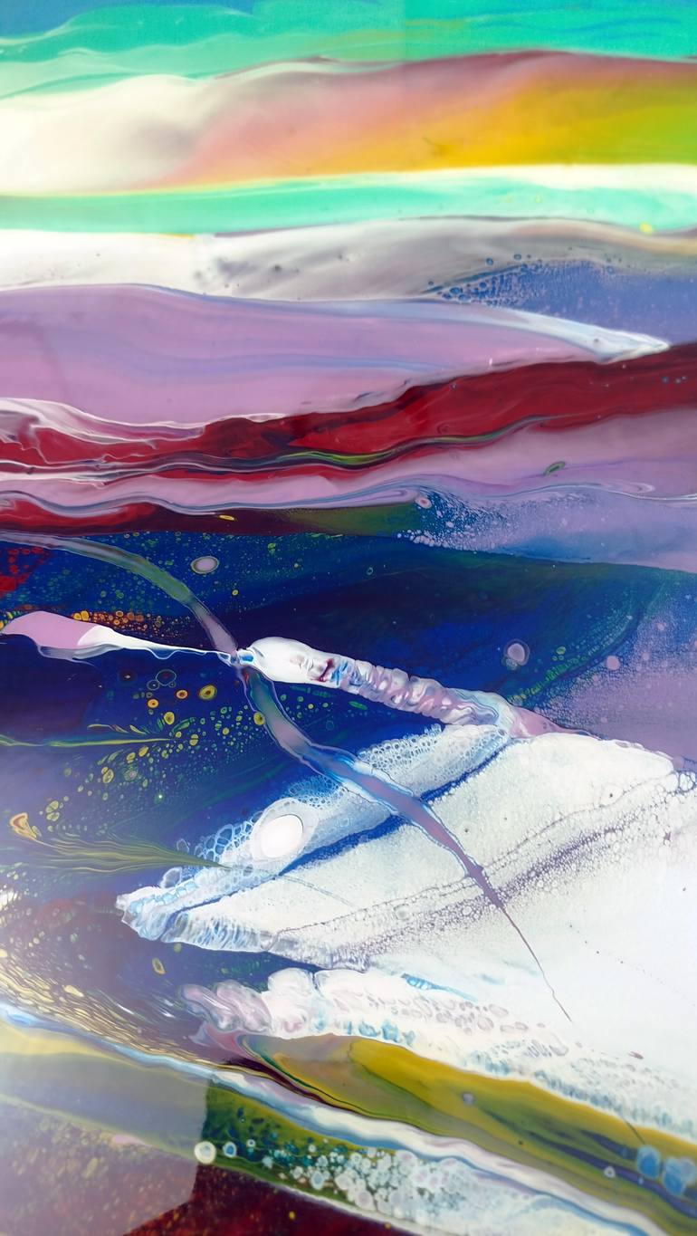 Original Abstract Landscape Painting by Jacob Jugashvili