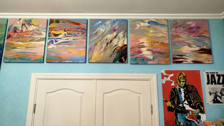 Original Abstract Landscape Painting by Jacob Jugashvili