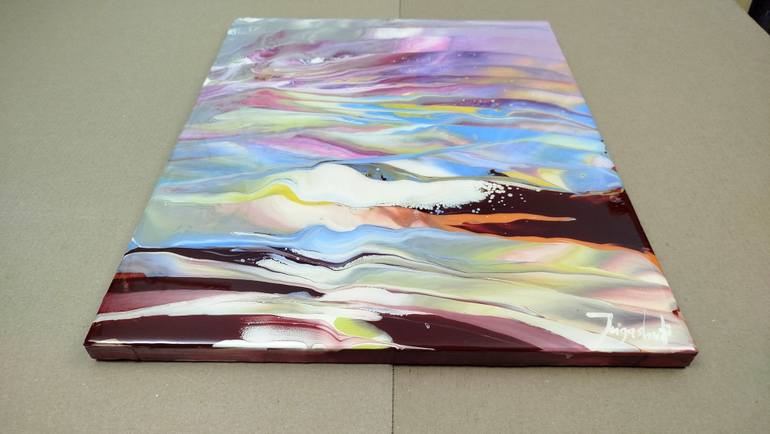 Original Abstract Landscape Painting by Jacob Jugashvili