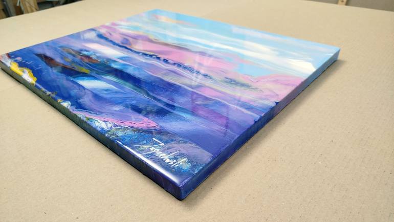 Original Abstract Landscape Painting by Jacob Jugashvili
