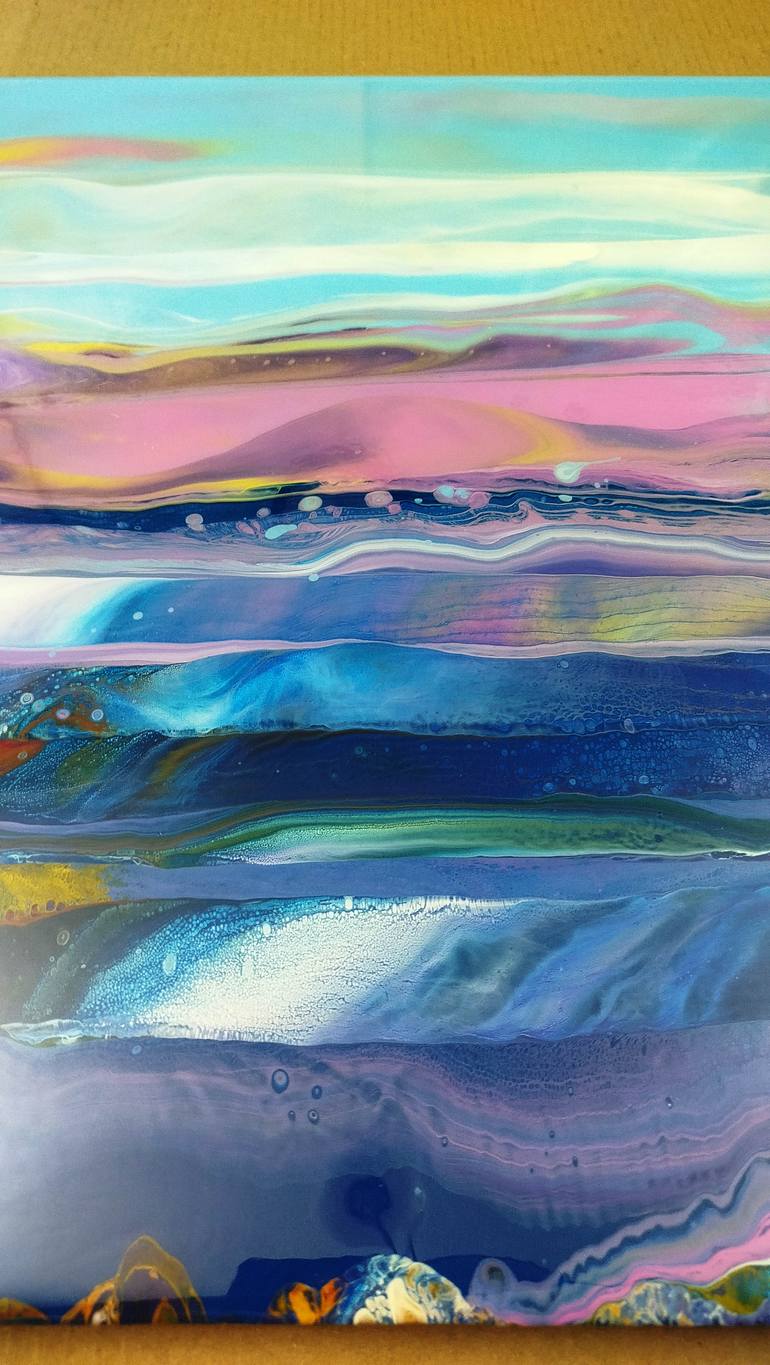 Original Abstract Landscape Painting by Jacob Jugashvili