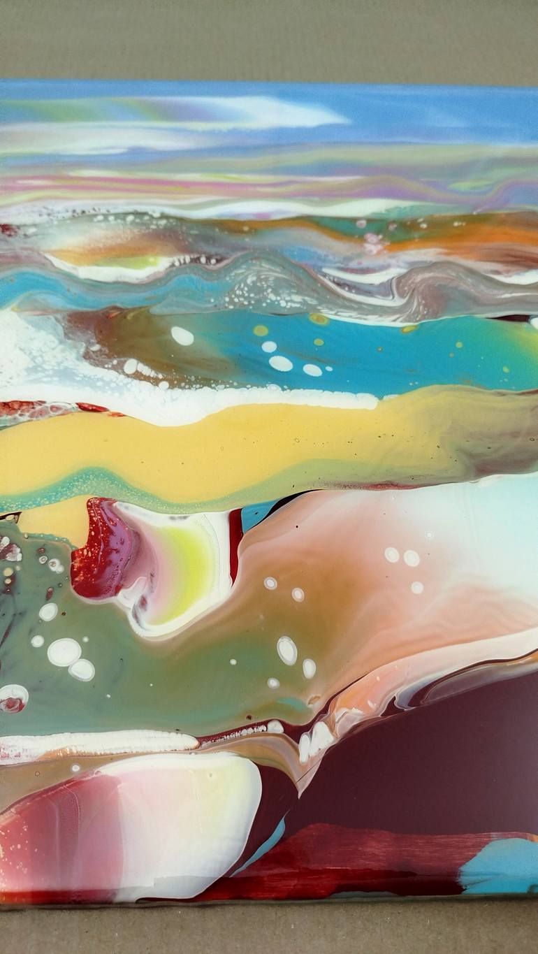 Original Abstract Landscape Painting by Jacob Jugashvili