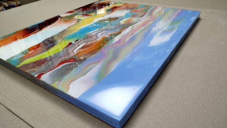 Original Abstract Landscape Painting by Jacob Jugashvili