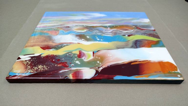 Original Abstract Landscape Painting by Jacob Jugashvili