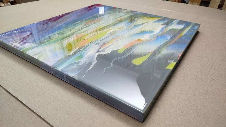 Original Abstract Landscape Painting by Jacob Jugashvili