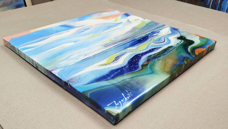 Original Abstract Landscape Painting by Jacob Jugashvili