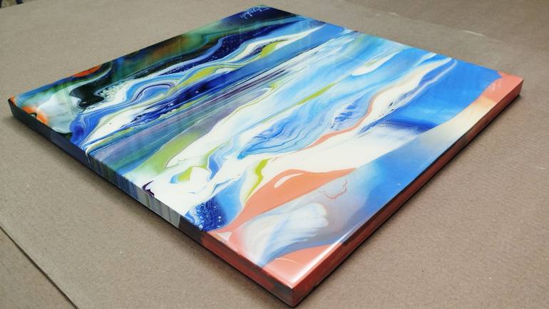 Original Abstract Landscape Painting by Jacob Jugashvili