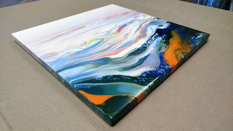 Original Abstract Landscape Painting by Jacob Jugashvili