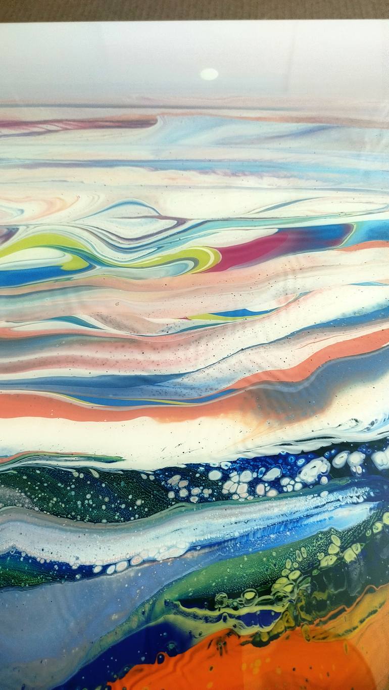 Original Abstract Landscape Painting by Jacob Jugashvili