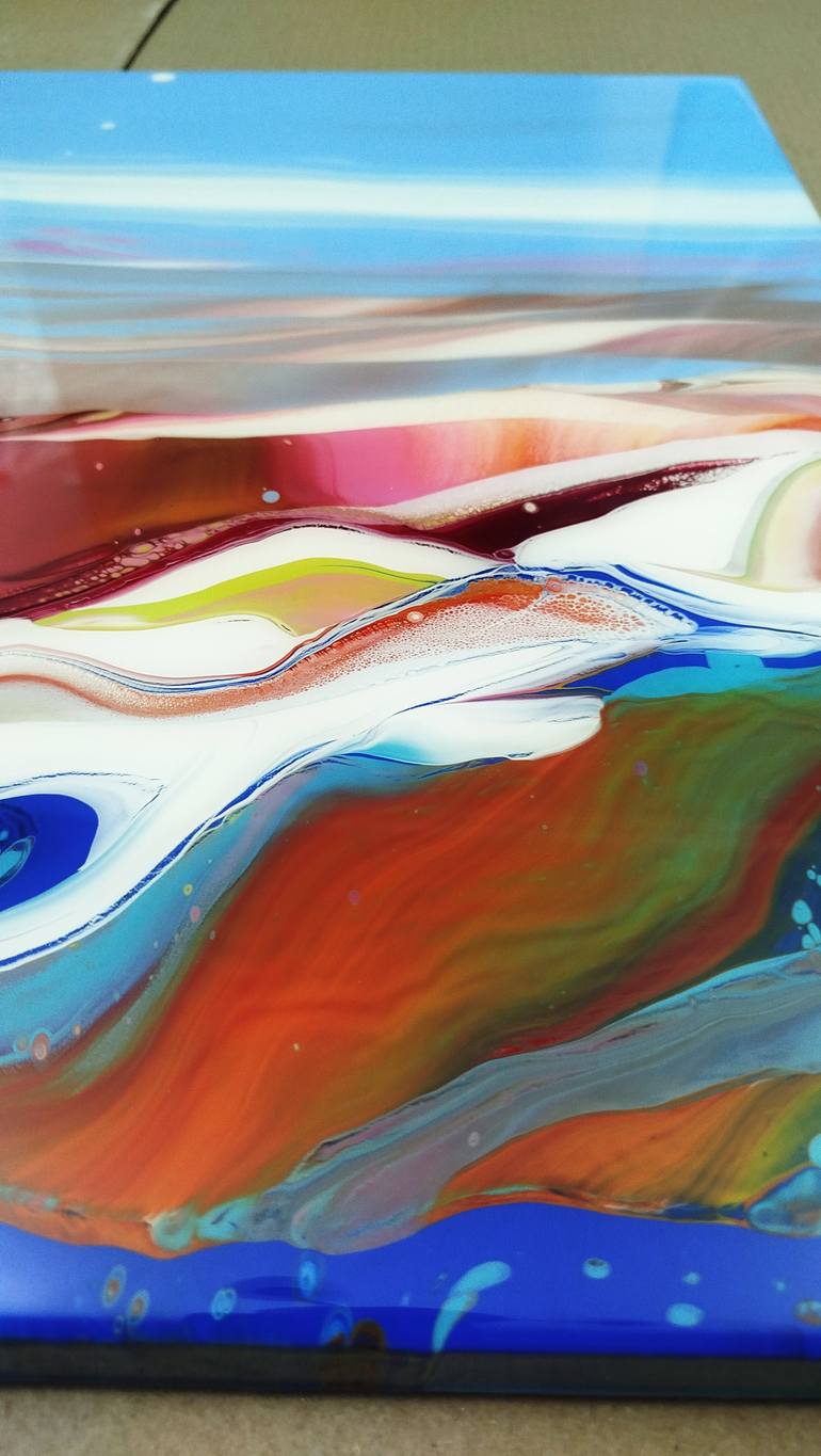 Original Abstract Landscape Painting by Jacob Jugashvili
