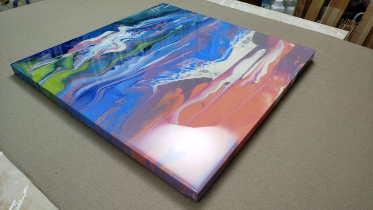 Original Abstract Landscape Painting by Jacob Jugashvili