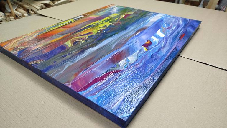 Original Abstract Landscape Painting by Jacob Jugashvili