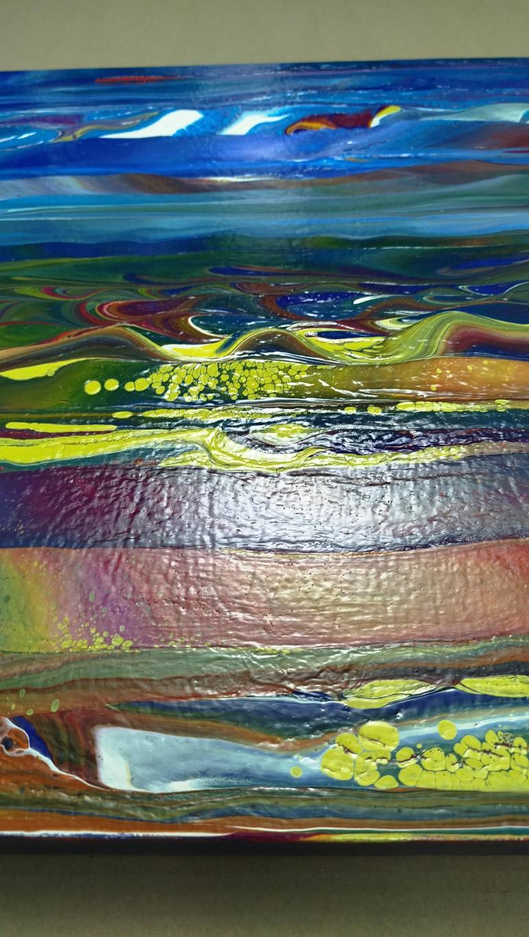 Original Abstract Landscape Painting by Jacob Jugashvili