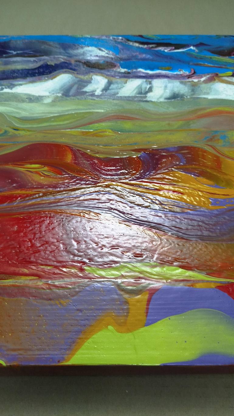 Original Abstract Landscape Painting by Jacob Jugashvili