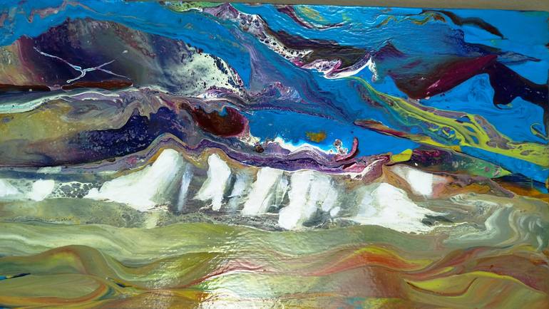 Original Abstract Landscape Painting by Jacob Jugashvili