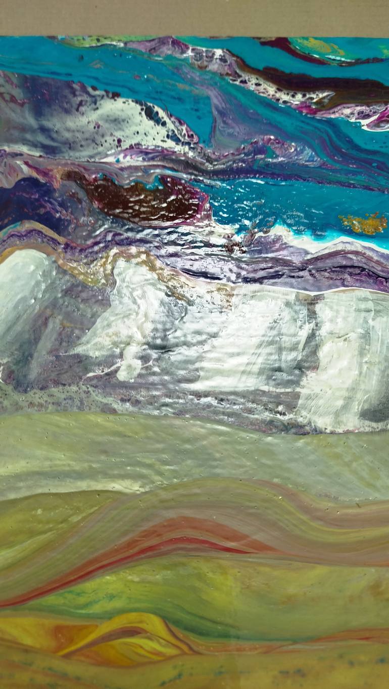 Original Abstract Landscape Painting by Jacob Jugashvili