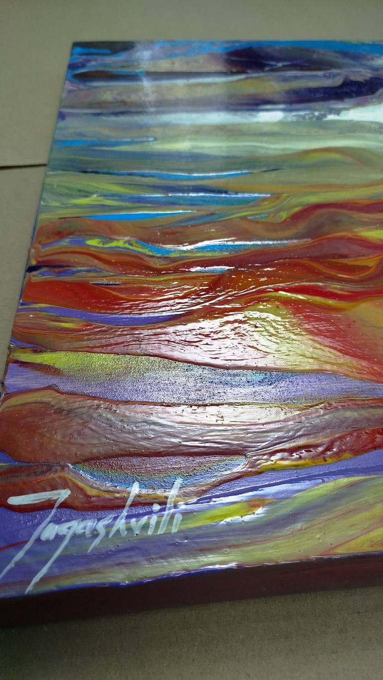 Original Abstract Landscape Painting by Jacob Jugashvili