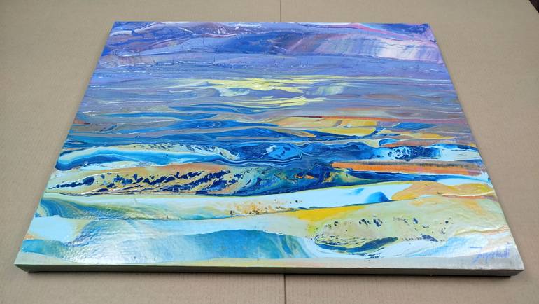 Original Abstract Landscape Painting by Jacob Jugashvili