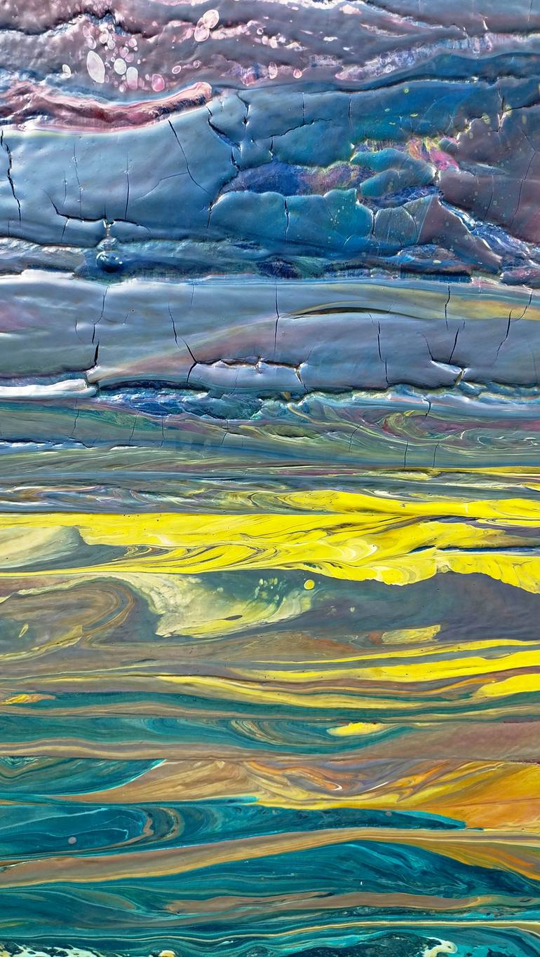 Original Abstract Landscape Painting by Jacob Jugashvili