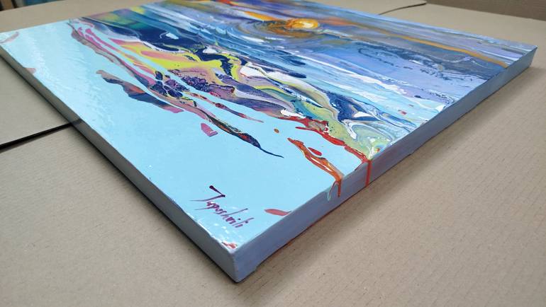 Original Abstract Landscape Painting by Jacob Jugashvili