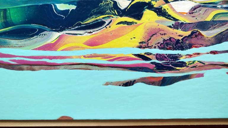 Original Abstract Landscape Painting by Jacob Jugashvili