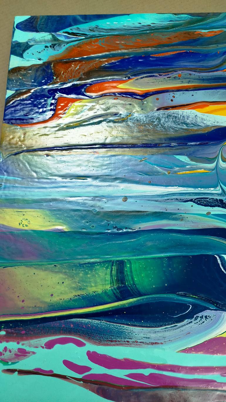 Original Abstract Landscape Painting by Jacob Jugashvili