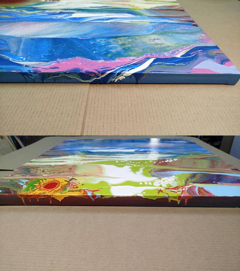 Original Abstract Landscape Painting by Jacob Jugashvili