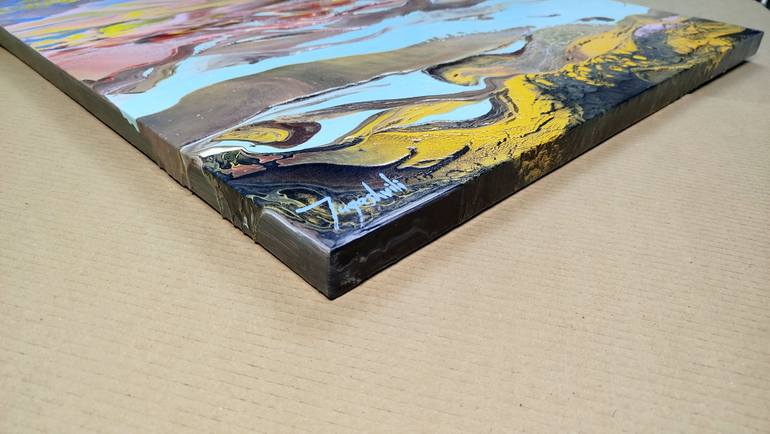 Original Abstract Landscape Painting by Jacob Jugashvili