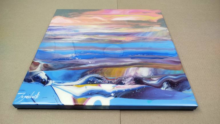 Original Abstract Landscape Painting by Jacob Jugashvili
