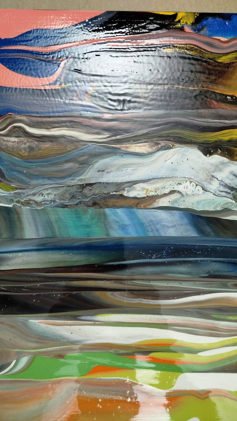 Original Abstract Landscape Painting by Jacob Jugashvili