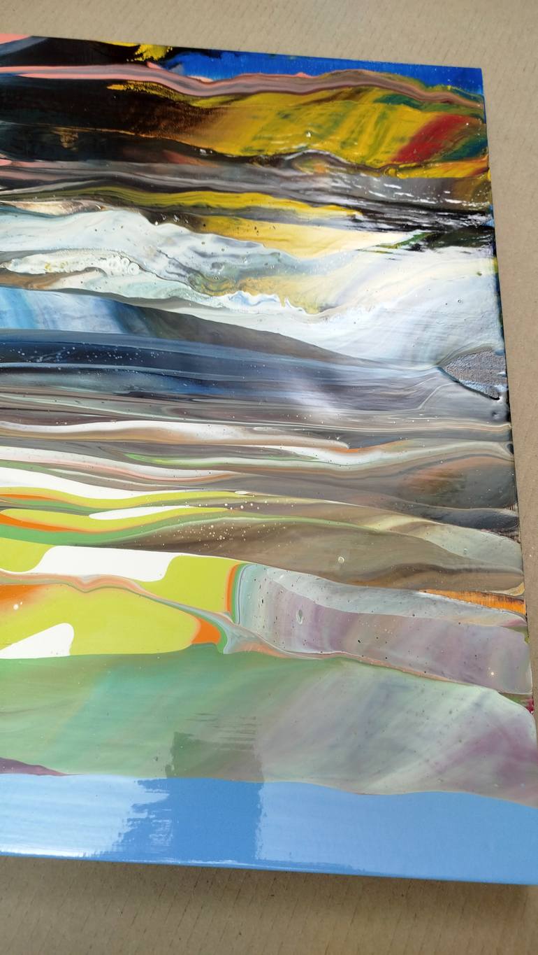 Original Abstract Landscape Painting by Jacob Jugashvili
