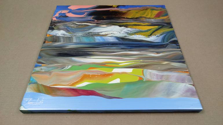Original Abstract Landscape Painting by Jacob Jugashvili
