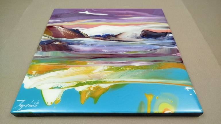 Original Abstract Landscape Painting by Jacob Jugashvili