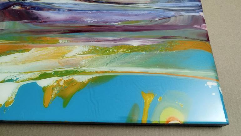 Original Abstract Landscape Painting by Jacob Jugashvili