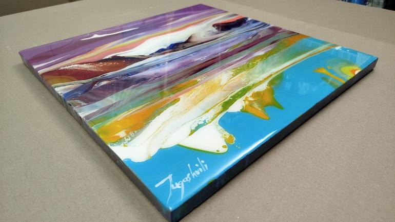 Original Abstract Landscape Painting by Jacob Jugashvili