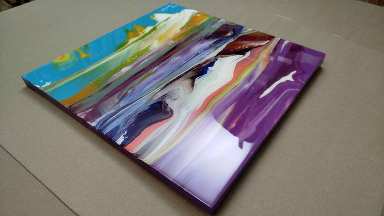 Original Abstract Landscape Painting by Jacob Jugashvili
