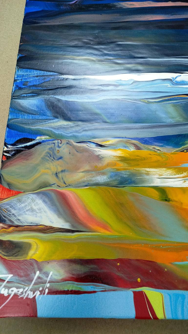 Original Abstract Nature Painting by Jacob Jugashvili