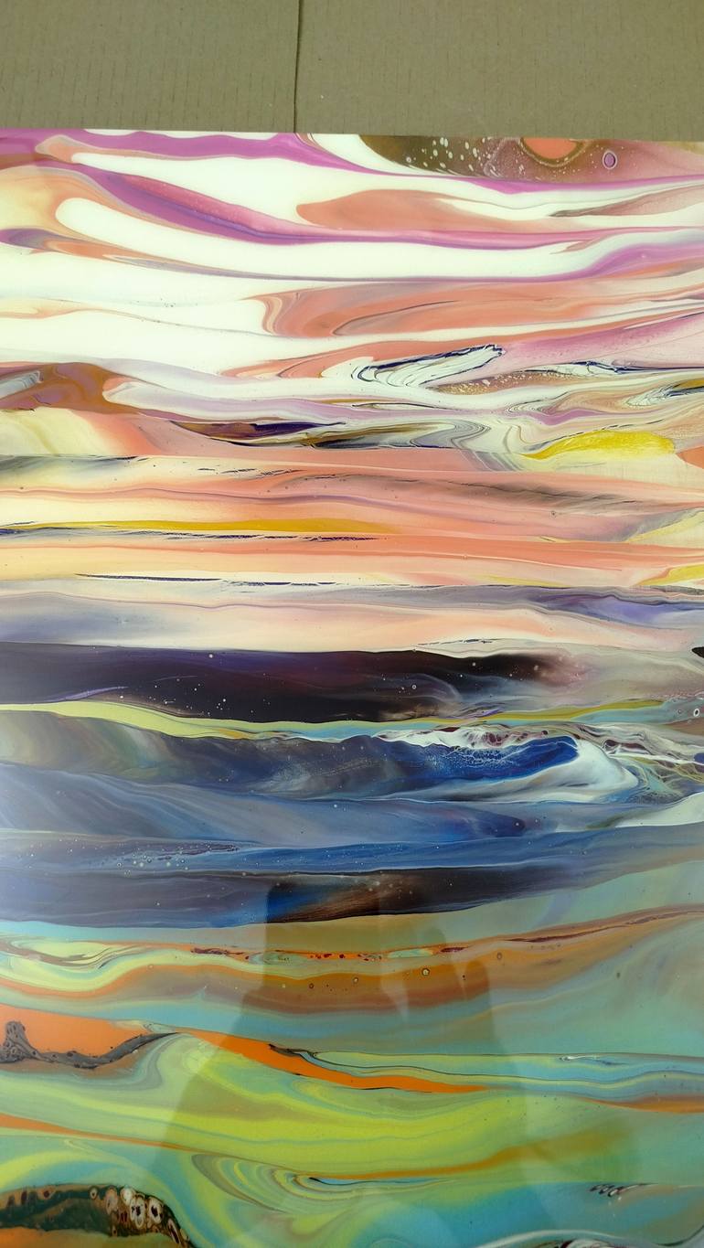 Original Abstract Landscape Painting by Jacob Jugashvili