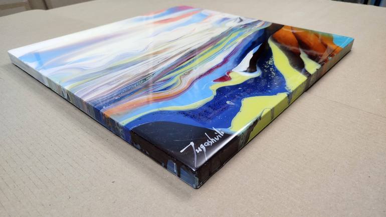 Original Abstract Landscape Painting by Jacob Jugashvili