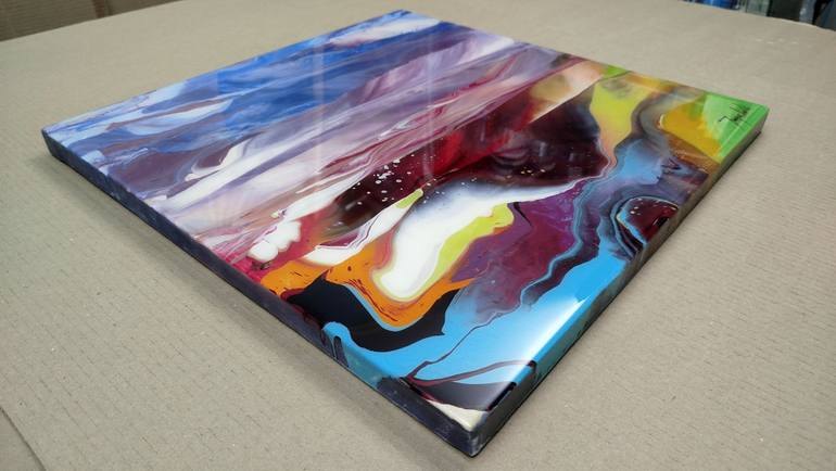 Original Abstract Landscape Painting by Jacob Jugashvili