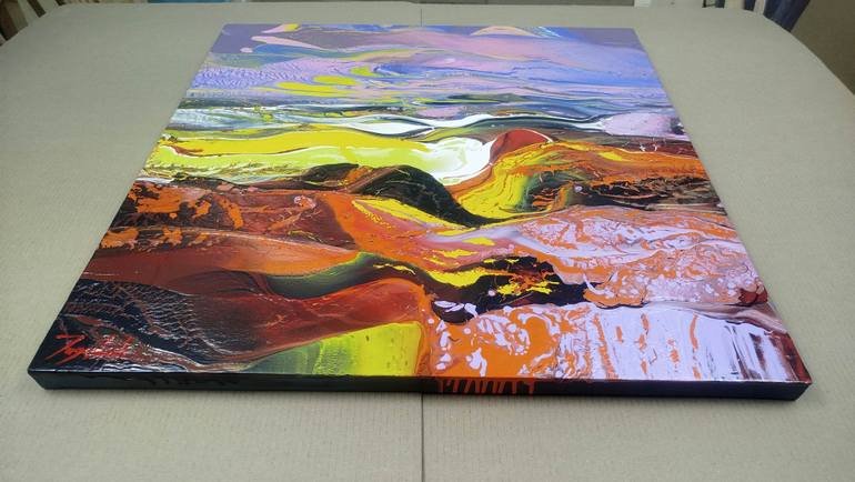 Original Abstract Landscape Painting by Jacob Jugashvili