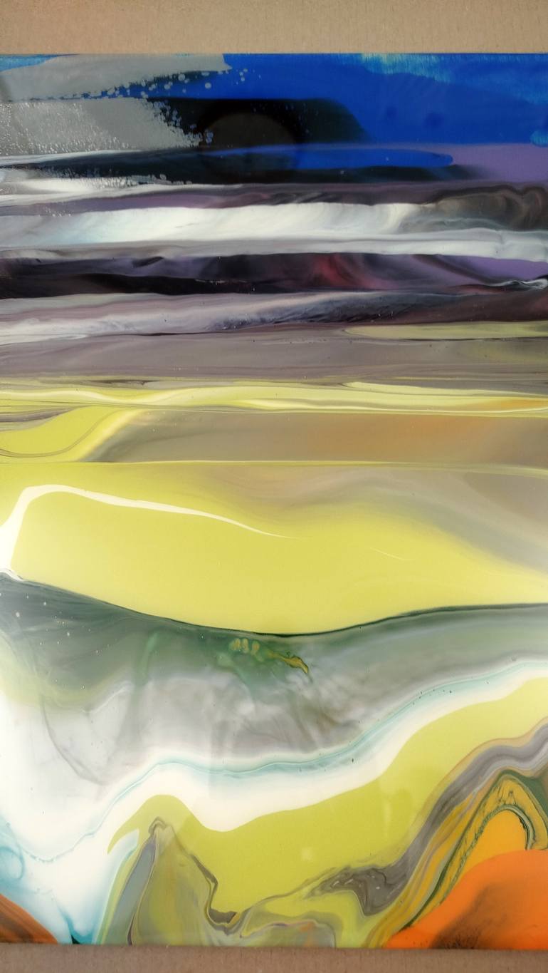 Original Abstract Landscape Painting by Jacob Jugashvili