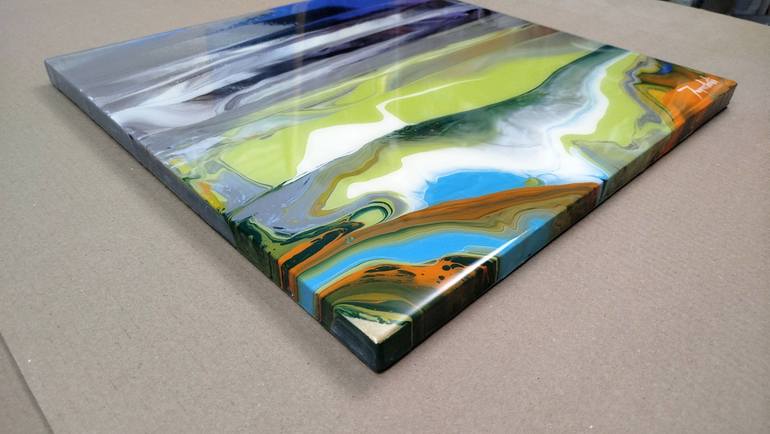 Original Abstract Landscape Painting by Jacob Jugashvili